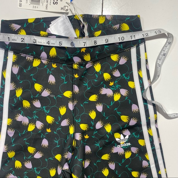Adidas Originals AOP Multi Colored Floral Cycling Woman’s Shorts Tights NWT XS - Picture 14 of 15